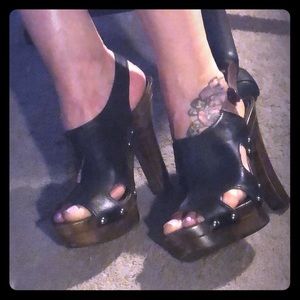 Frye platform sandals